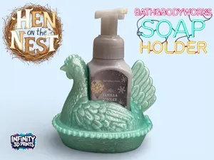 HEN ON THE NEST - BBW HOLDER WITH STORAGE