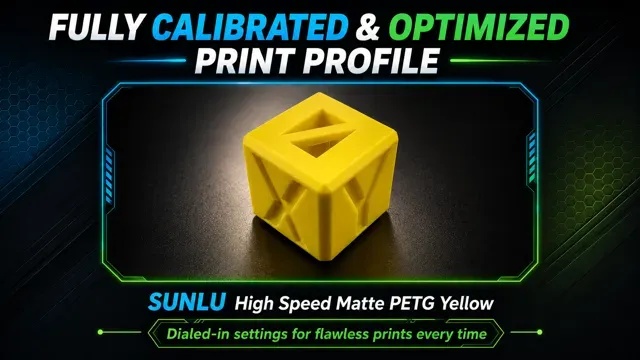 Optimized - SUNLU High Speed Matte PETG Yellow — Image 2 of 9