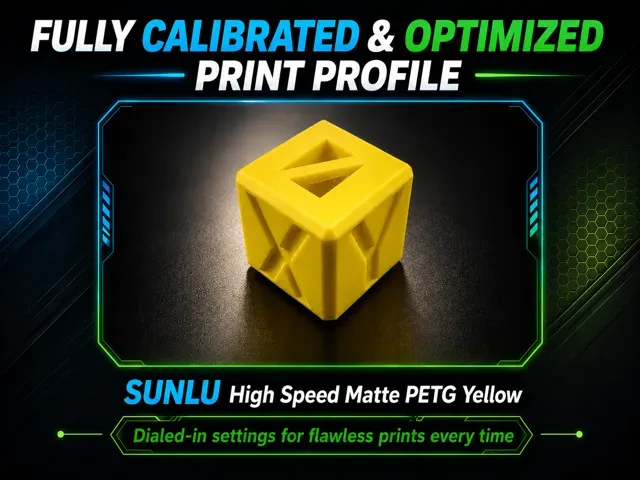 Optimized - SUNLU High Speed Matte PETG Yellow