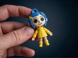 Coraline Flexi Doll - Articulated