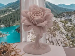 Blossoming Rose Tree – A Fusion of Nature and Art