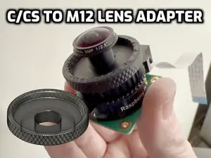 C/CS to M12 lens Adapter (RPi HQ camera)