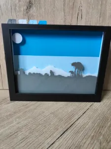 Star Wars Hoth Shadow Box (A)