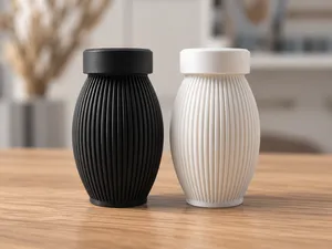 Japandi Ribbed Salt & Pepper Set