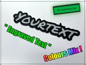 Engraved Keychain Generator - Full Customize !
