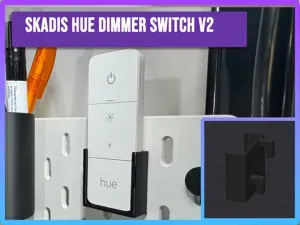 Ikea Skadis Holder - Philips Hue Dimmer Switch V2