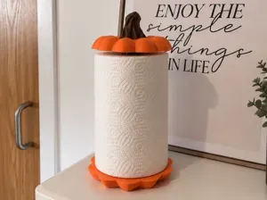 Pumpkin Kitchen Roll Holder - No AMS Needed