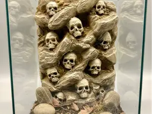 3D-Rückwand ( Skulls )