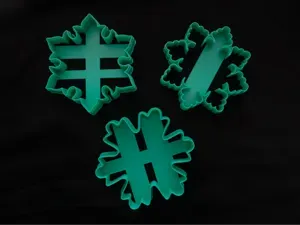 Snowflake Cookie Cutter Set – 3 Unique Designs