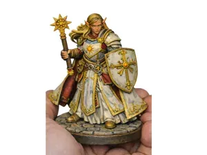 Female Elf Cleric miniature