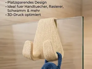Shower Glass Hook