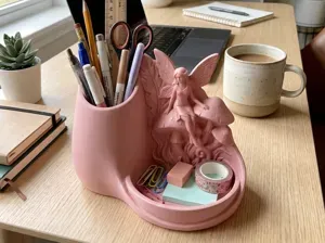 Enchanted Fairy Forest Desk Caddy & Trinket Tray