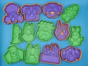 Bluey Cookie Cutter Playdoh Stamp Pack
