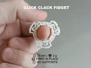 Triple Ratchet Clicker Ring – Print-in-Place