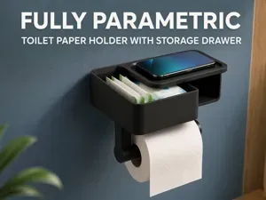 Parametric Toilet Paper Holder