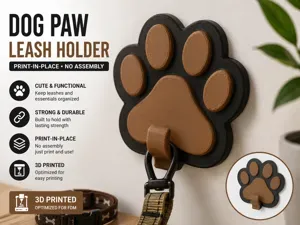 Dog Paw Leash Holder/Hook