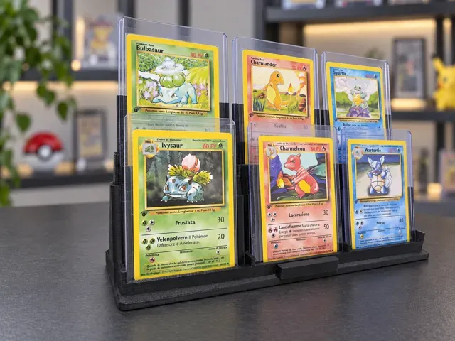 Pokemon Display Stand- 6 Card Two-Level Toploader — Фото 2 из 6