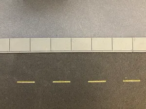 Sidewalk: HO 1/87 & 1/64 scale