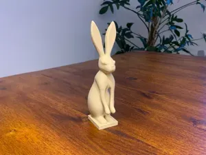 Modern Easter Bunny Sculpture–Minimal Rabbit Decor