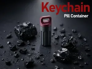 Keychain Pill Container - The Capsule