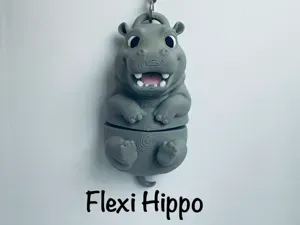 Flexi Hippo Keychain