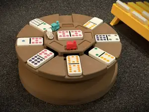Mexican Train Game Domino Hub Push board 8 Players
