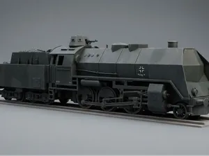 WWII Armored Military Steam Locomotive Model