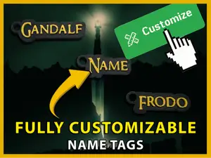 Lord of The Rings Font Custom Keychain Generator
