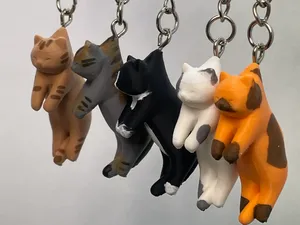 The Dangle Cat: "Unhand Me, Human!" Keychain