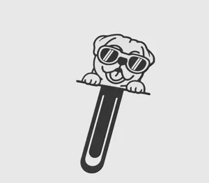 BookMark BullDog French Eyeglasses Cute Kawaii