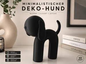 Minimalistischer Deko-Hund