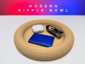 Modern Ripple Bowl – Decorative Bowl
