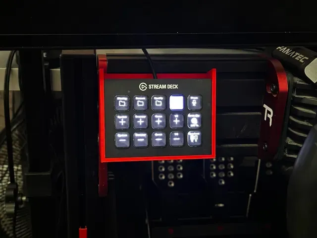 Stream Deck MK2 Mount for TrakRacer/8020 Sim Rig — Фото 2 из 4