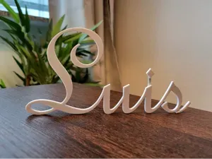 3D Printable Name Display (Luis)