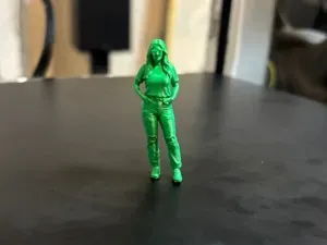 diorama miniature - standing woman