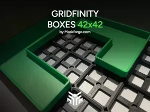Gridfinity 42×42 Boxes w/ Full & Half Box | Set 4