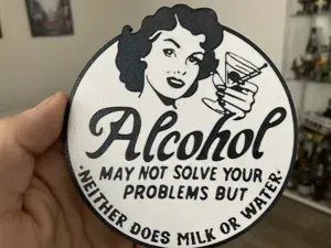 Alcohol coaster