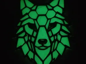 Geometric Wolf – One Line Wall Art (2 Versions)