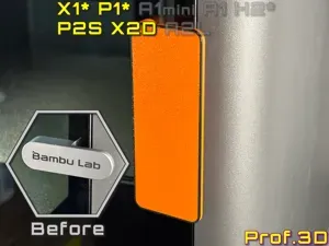 H2 Style Door Handle ⧸ Retrofit For X2D P2S X1 P1