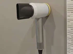 Dyson hair dryer wall holder with hidden fastener