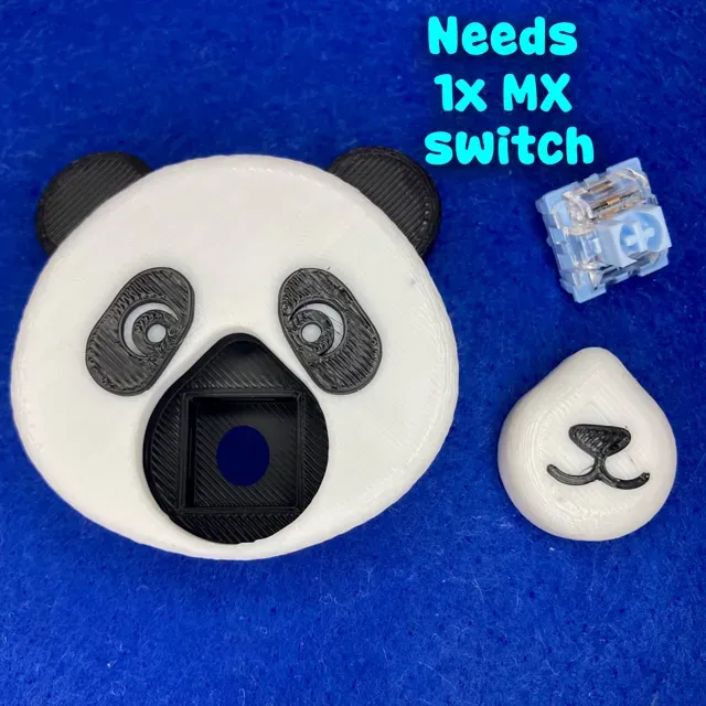 Panda Nose Clicker Fidget + Keychain (~44 mins) — Image 4 of 11