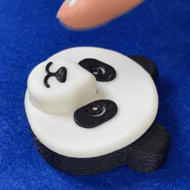 Panda Nose Clicker Fidget + Keychain (~44 mins) — Image 2 of 11
