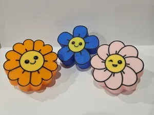 Cute Smile Flower Knob Cabinet Drawer