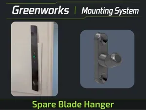 Greenworks Mower Blade Hanger | Wall Mount