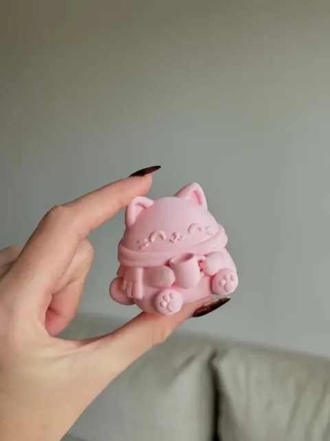 Cozy Cat - cute autumn figurine — Фото 2 из 6