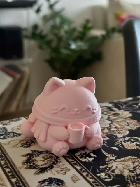 Cozy Cat - cute autumn figurine — Фото 4 из 6