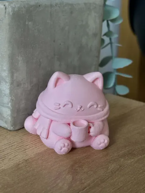 Cozy Cat - cute autumn figurine — Фото 3 из 6