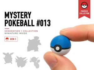 Tiny Mystery Pokeball 013 - Mini Pokemon Series