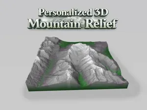 Personalized 3D Mountain Relief Configurator