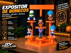 EXPOSITOR PARA BONECOS COLECIONAVEIS